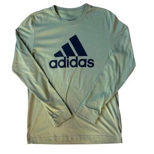 Adidas Men's Sage Green Long Sleeve T-Shirt Size Small